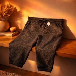 Black Tweed Jogger Pants LOFT NWT Working Tie.